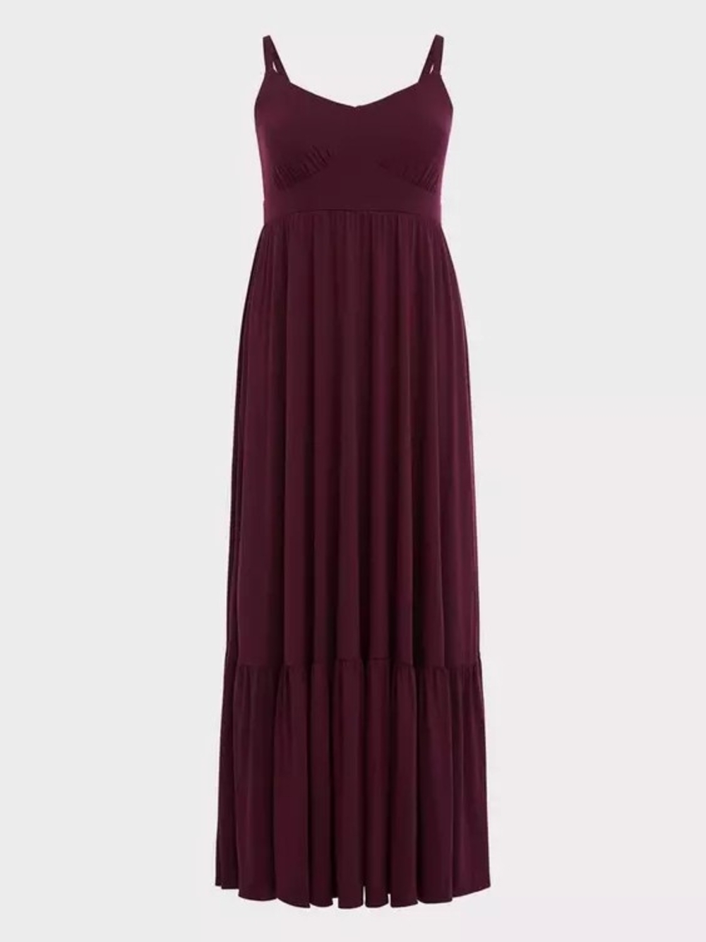 Torrid Women’s Burgundy Maxi Dress with Spaghetti Straps